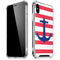 Nautical Stripes iPhone XS Max Clear Case